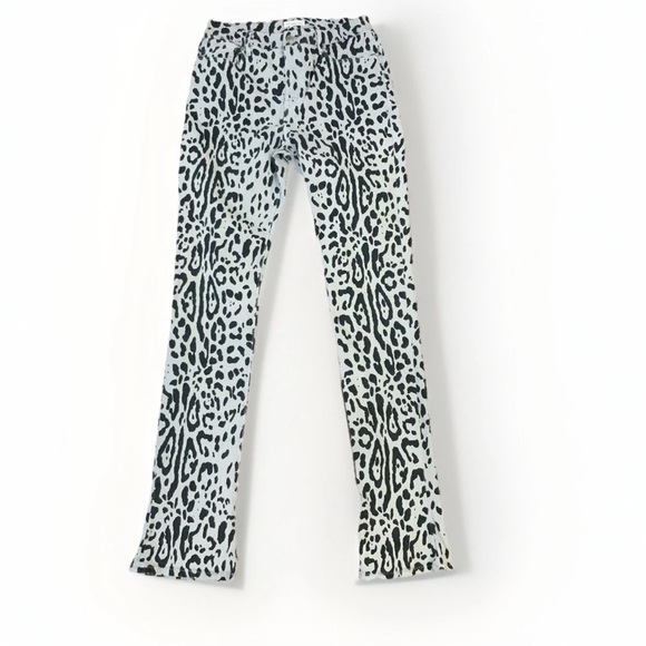 Good American Black and Gray Animal Print Jeans - Picture 3 of 10